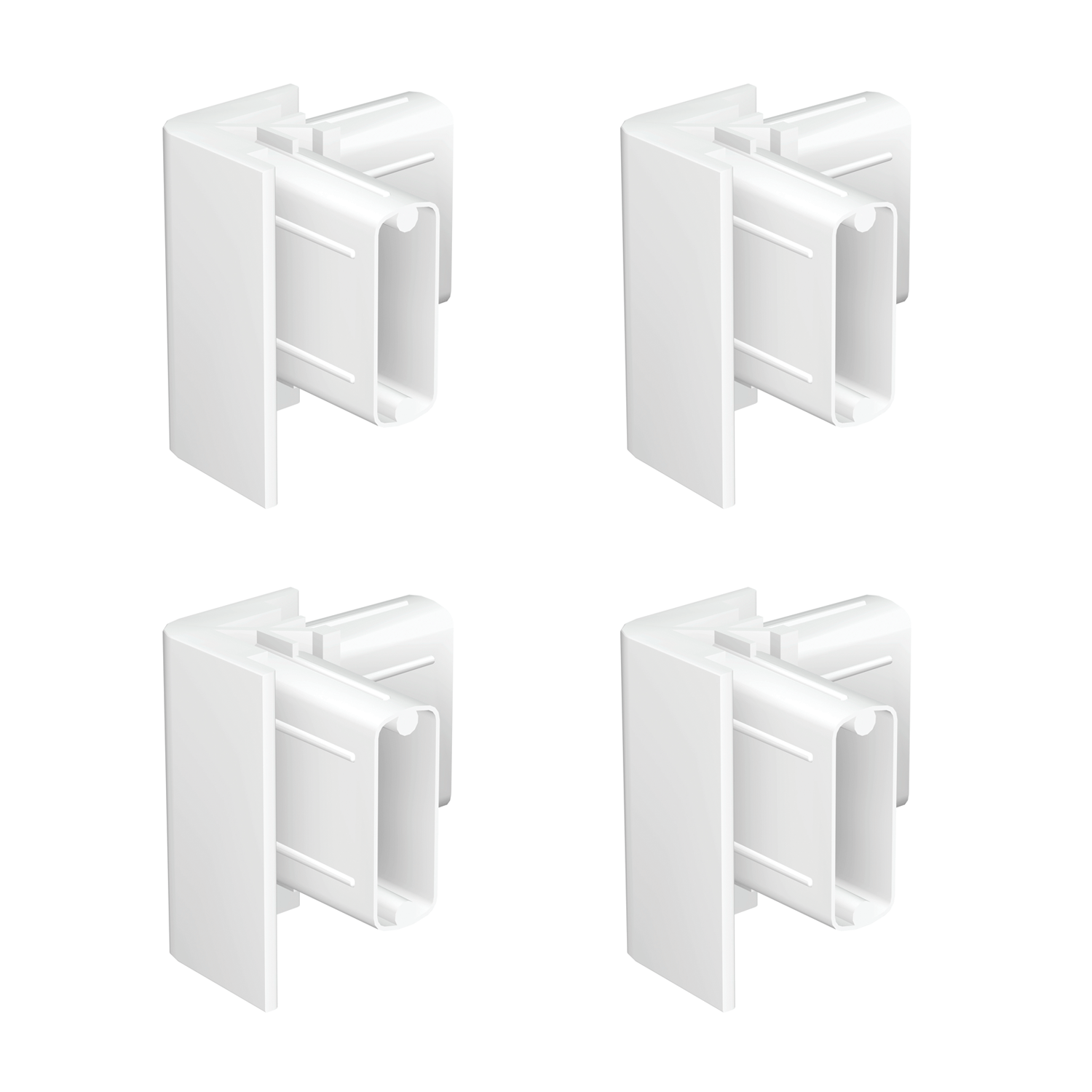 Pack of 4 Click Rail Corner Connectors - Artiteq Picture Rail Accessory