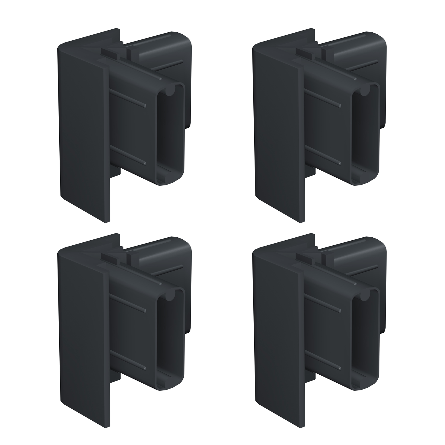 Pack of 4 Click Rail Corner Connectors - Artiteq Picture Rail Accessory