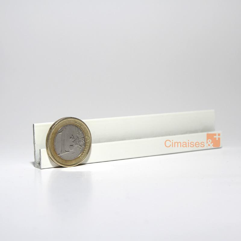 Cimaise Classic Rail Blanc 200 cm + vis & chevilles multimatériaux - Cimaise Tableau Artiteq