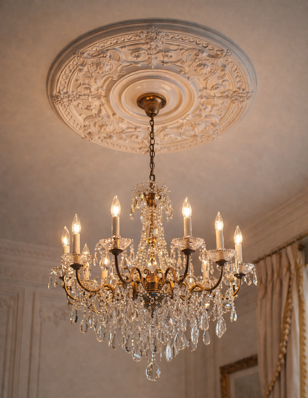 Ceiling rose 70.5 cm R040 - Polyurethane