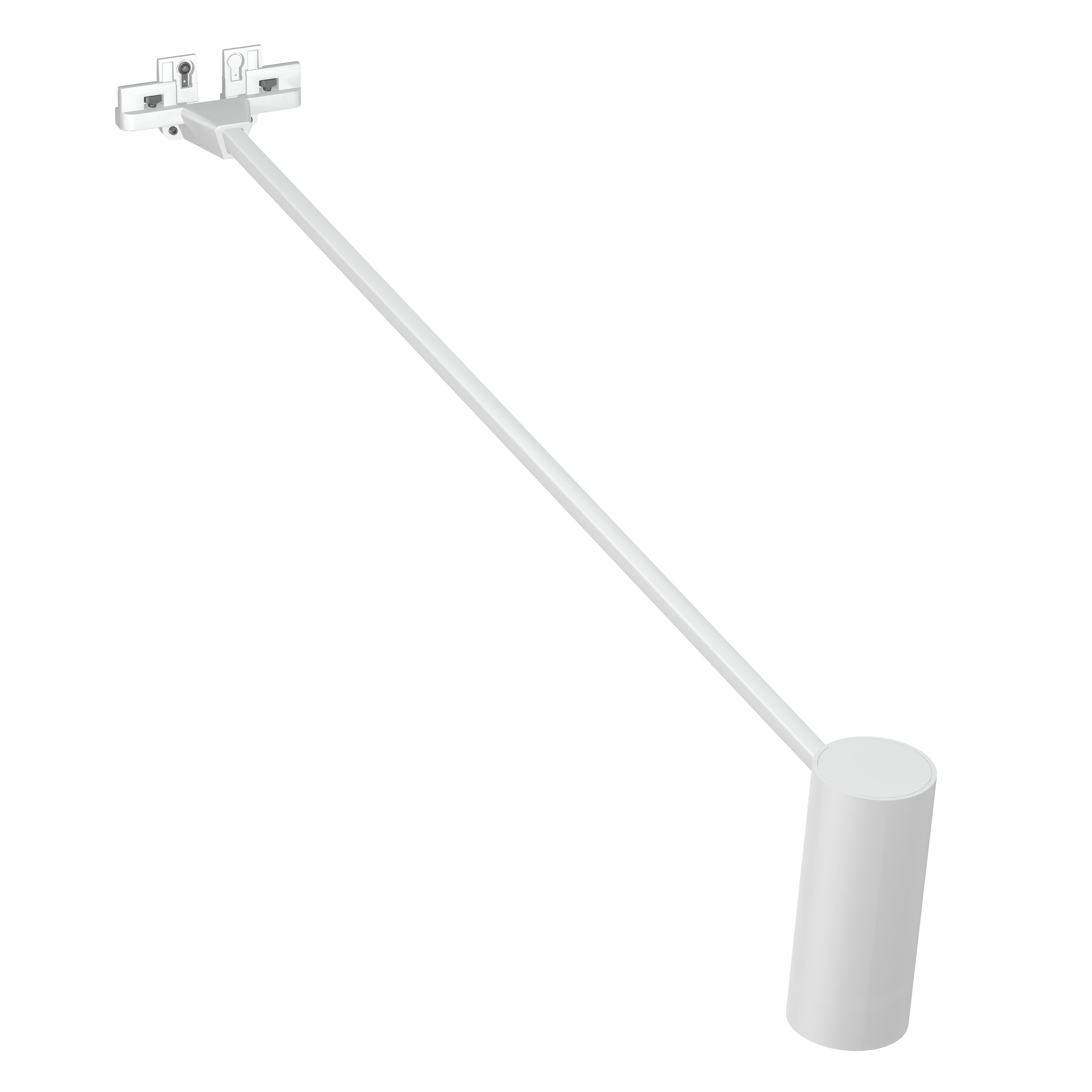 Spot sur tige 50 cm blanc Illume Duo Rail - Accrochage et éclairage tableau Artiteq
