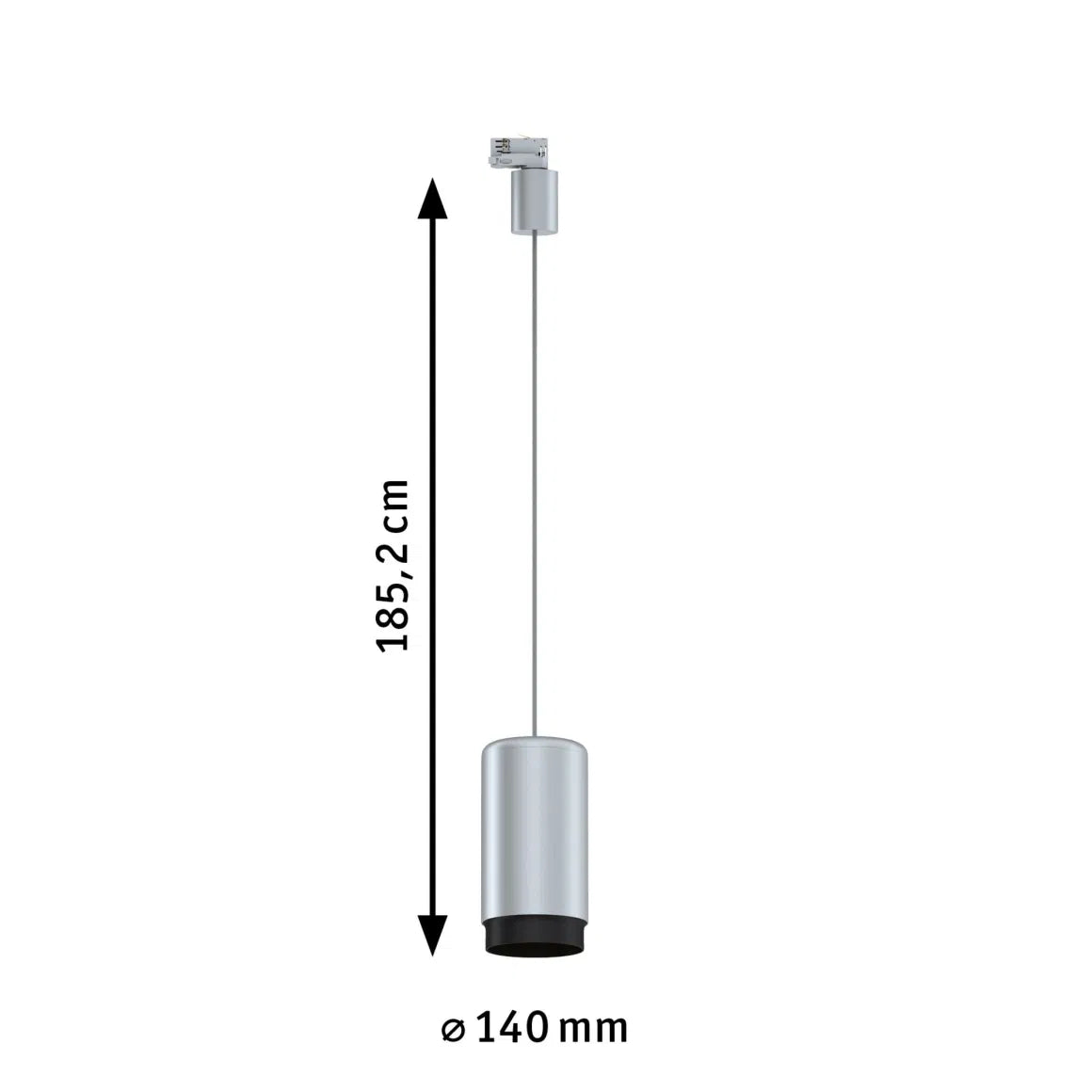 Suspensión Corus para riel de iluminación ProRail3 - máx. 1x50W E27 - Paulmann - Iluminación de techo