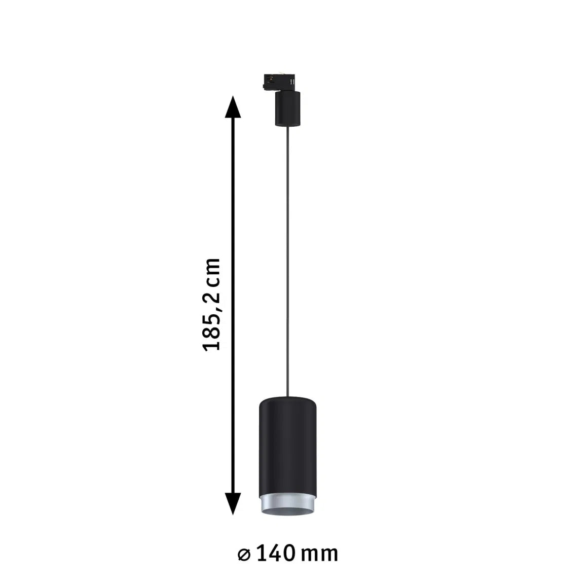 Suspensión Corus para riel de iluminación ProRail3 - máx. 1x50W E27 - Paulmann - Iluminación de techo