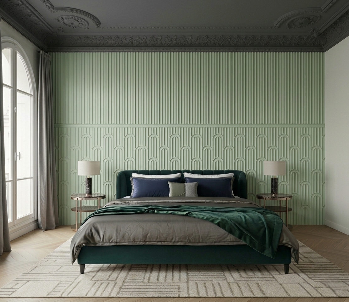 tete de lit panneau mural W212