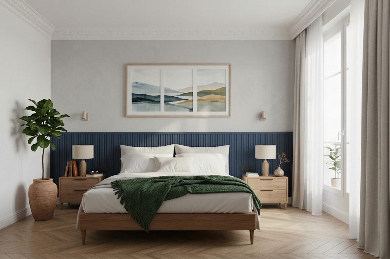 tete de lit panneau mural WX204