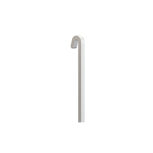Pack 5 tiges carrées droites alu 20 kg - 4 mm - Accessoire Cimaise Tableau