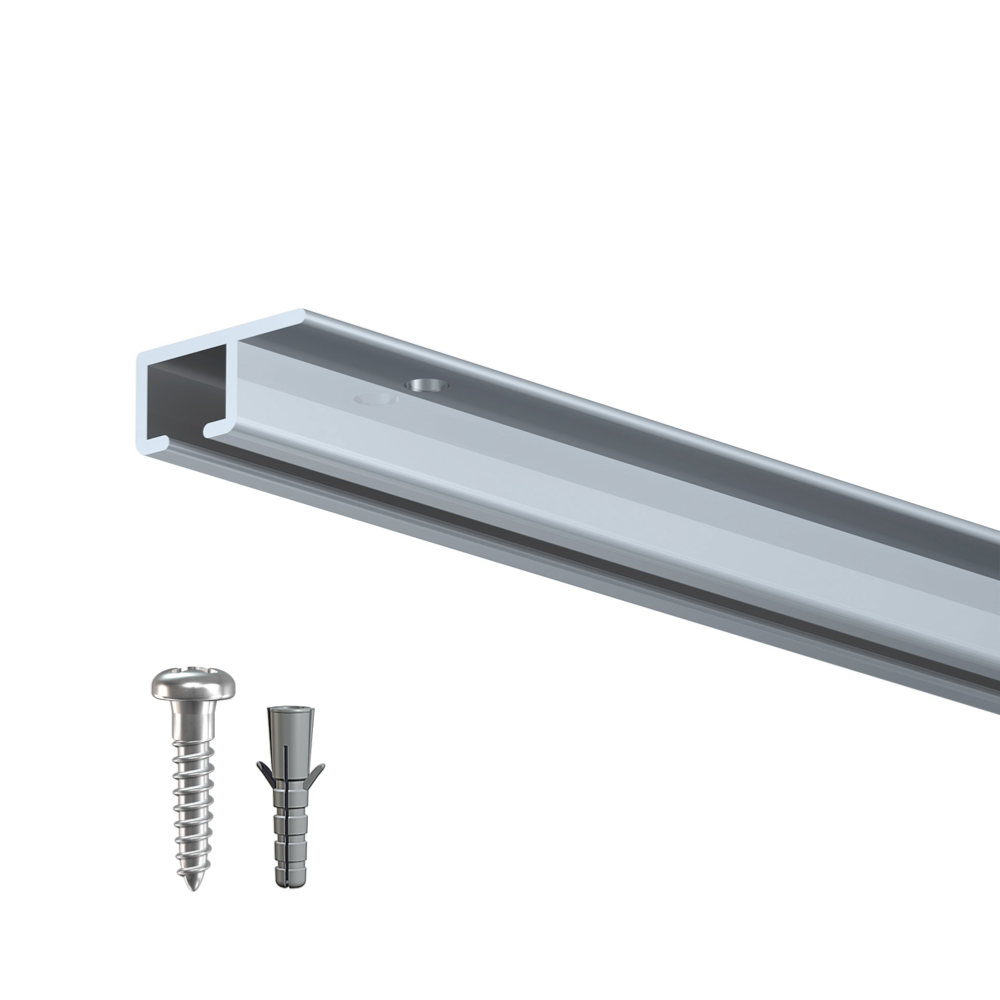 Cimaise Plafond Top Rail 200 cm + vis et chevilles - Cimaise Tableau pour plafond Artiteq