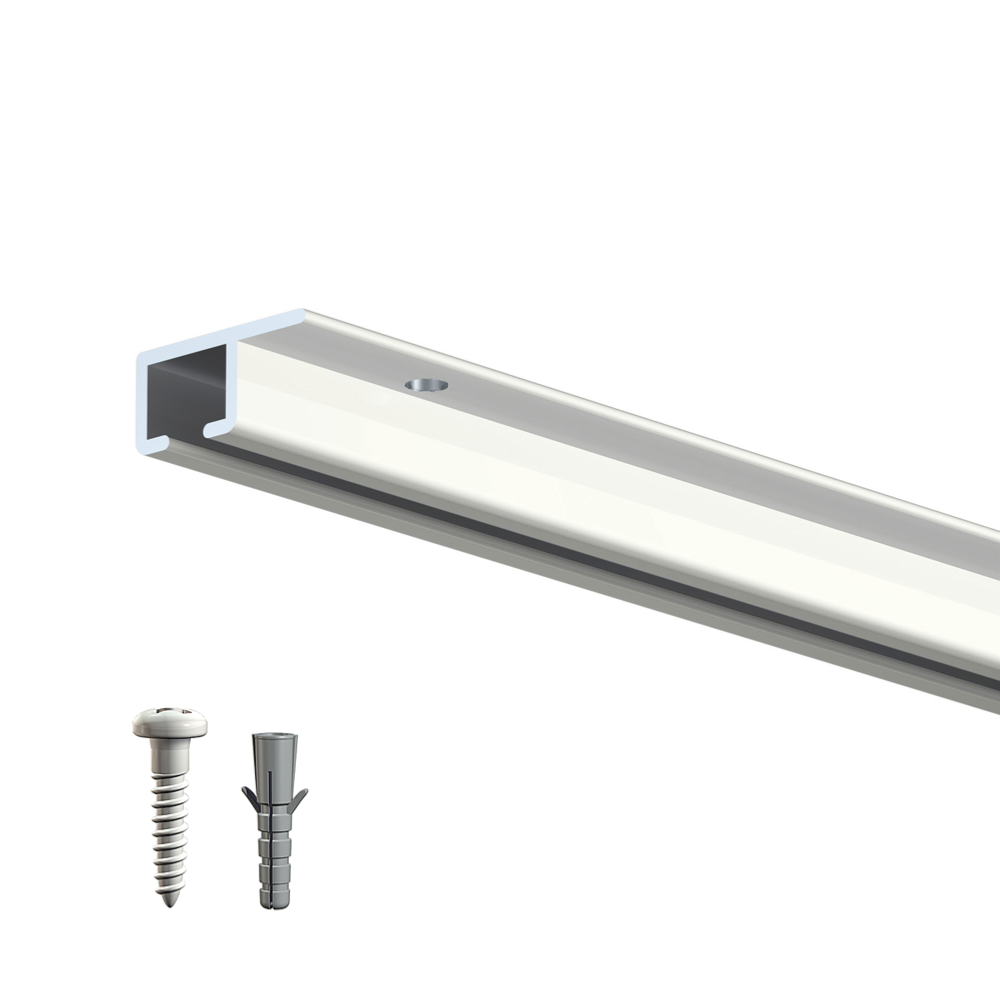 Cimaise Plafond Top Rail 200 cm + vis et chevilles - Cimaise Tableau pour plafond Artiteq