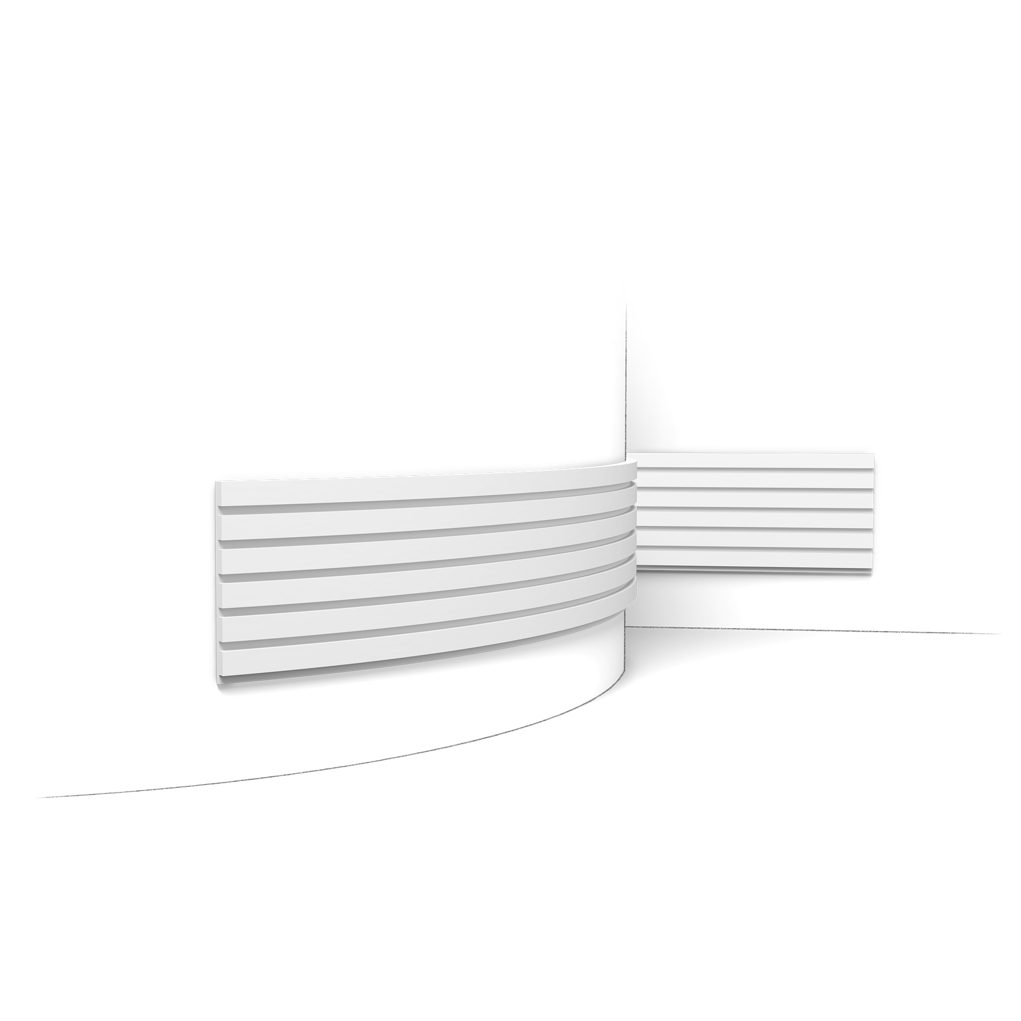 W111F BAR FLEXIBLE - Panneau Revêtement Mural Décoratif 3d – 200x25x2cm