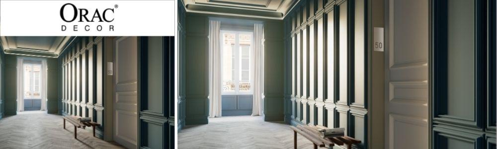 Panneaux habillage porte intérieur et murs - Style Haussmannien
