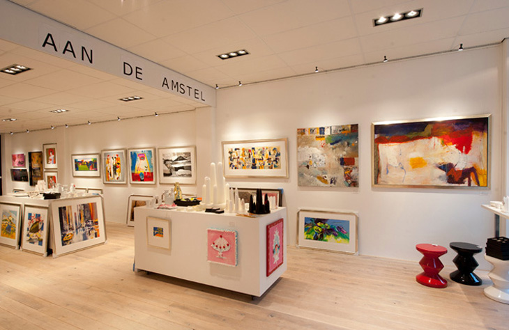 Galerie Aan de Amstel Pays-Bas - cimaise combi rail Artiteq